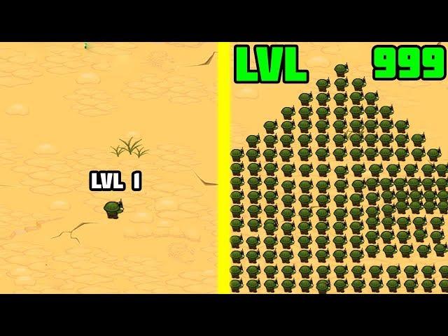 ЭВОЛЮЦИЯ АРМИИ ЧТОБЫ СОБРАТЬ БЕСКОНЕЧНУЮ АРМИЮ В ИГРЕ BATTALION COMMANDER!