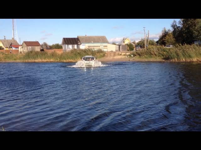 Вездеход Шерп, водная преграда.