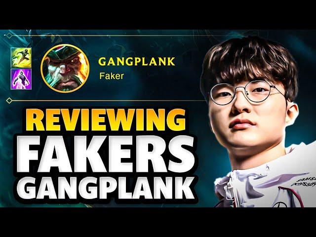 FAKER'S GANGPLANK IS INSANE...