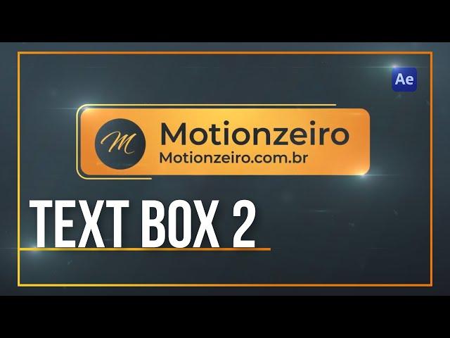 TUTORIAL TEXT BOX 2  I  AFTER EFFECTS  I  PT-BR