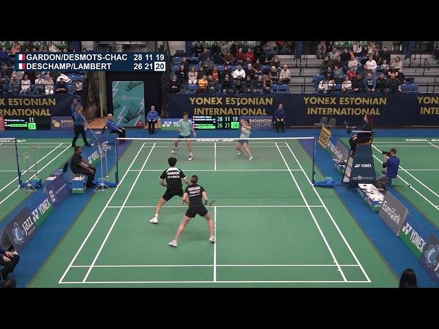 Match point - Gardon / Desmots-Chacun vs Deschamp / Lambert - XD, SF - Estonian Int. 2025