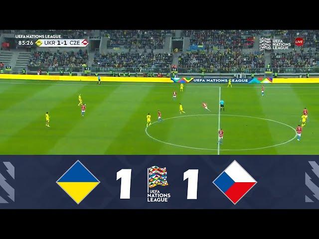 Украина – Чехии [1-1] | Лига наций УЕФА 2024/25 | Основные моменты матча!