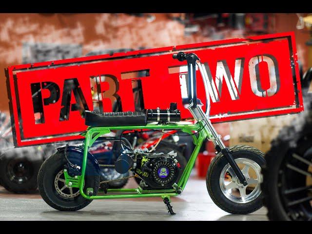 Custom Doodlebug Minibike Build: INSANE Green Makeover! (Part 2)