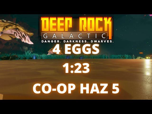 4 EGG CO-OP SPEEDRUN 1:23 | DEEP ROCK GALACTIC