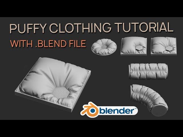 Puffy Cloth Tutorial | Blender 2.8 | FREE .blend file