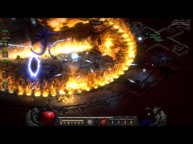 Diablo 2 Resurrected Co-op Killing Diablo Nightmare