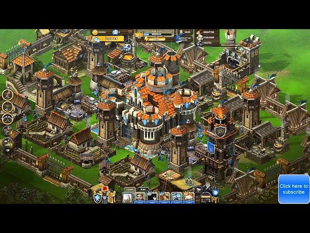 [Knights Clash of Heroes] Fortress Level 32 / How to Play Games on Facebook on Computer-YouTube