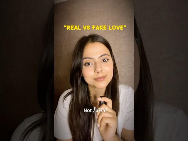 REAL vs FAKE LOVE  #truelove #fakepromises #breakup #relationship #foryou #relatable