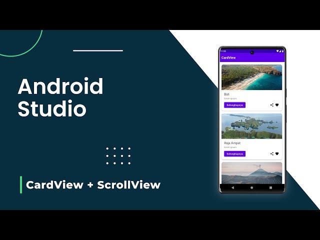 CardView With ScrollView | Android Studio