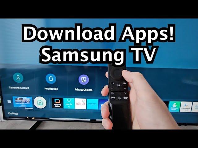 How to Download Apps on Samsung Smart TV!