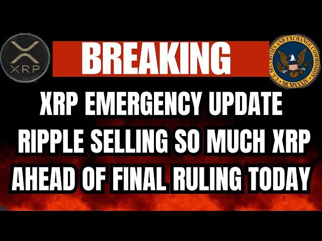 XRP UPDATE: Why is Ripple selling so much XRP? #bitcoin