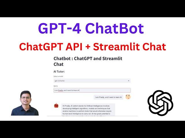 Building a GPT-4 Chatbot using ChatGPT API and Streamlit Chat (with Code)