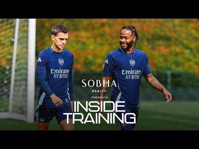 RAHEEM STERLING | First Arsenal session with the squad at Sobha Realty Training Centre