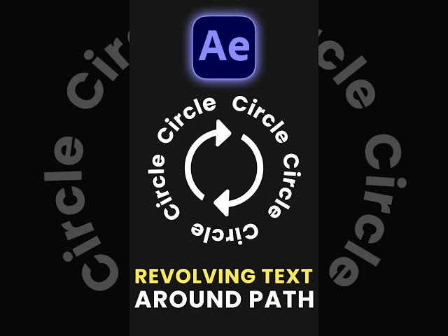 Text Revolve Around A Custom Path In After Effects