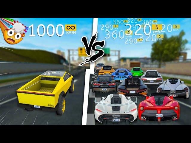 Extreme Car Driving Simulator || ALL CAR'S VS CYBERTRUCK 