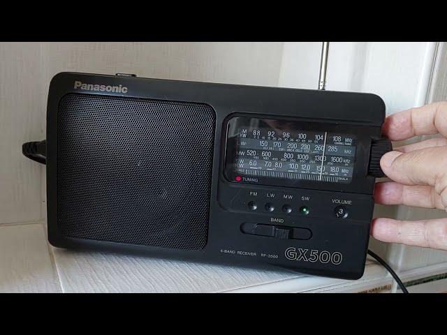 Panasonic RF-3500 /GX-500 Radio and 21 - 16 m. Manual Scan Test 2