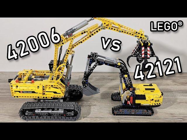 LEGO Heavy Duty Excavator vs LEGO Excavator | LEGO 42121 vs 42006 | LEGO 42006 vs 42121 | Compare