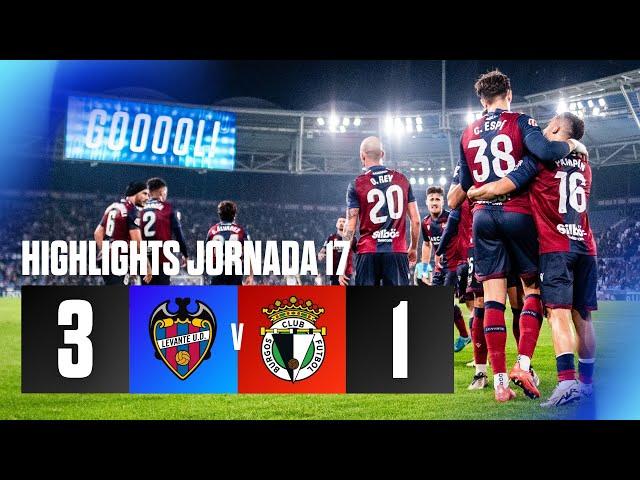 J17 Hightlights del partido Levante UD 3-1 Burgos CF | LaLiga Hypermotion 2024/25