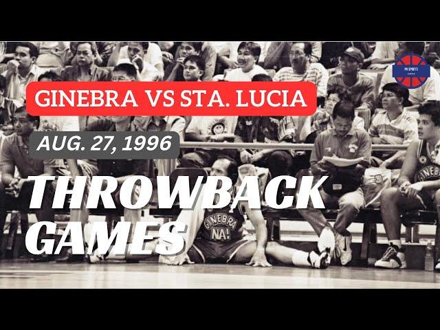 GINEBRA vs STA. LUCIA | 1996 Commissioner's Cup | Full Game | PBA Throwback