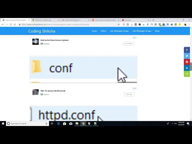How to Execute Python Scripts in XAMPP Server in Windows 10 Full Tutorial