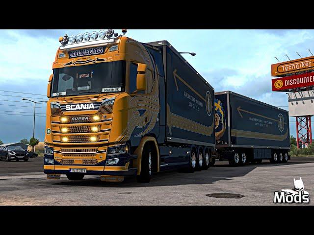 ETS2 1.38 MODS - LKW Tuning ▶️ Scania V8 BDF Tandem Truck Pack 138.00 [Basteln mit Maximus]