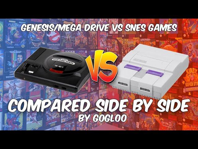 Sega Genesis Vs SNES Games Compared Side By Side || Part 1