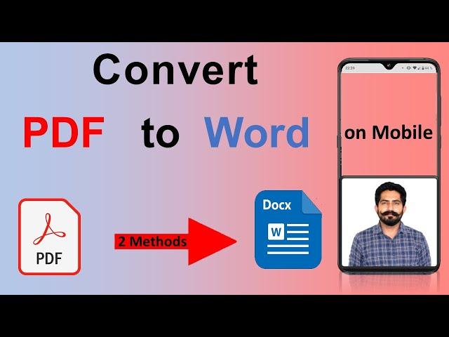 How to Convert PDF to Word Text File on Mobile