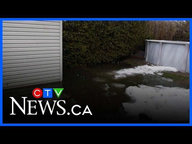 Flooding in Montreal suburb