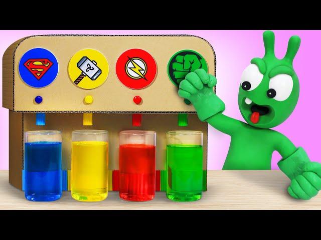 Pea Pea Become Superhero with Vending Machine Toy - Pea Pea Wonderland - Cartoon for kids