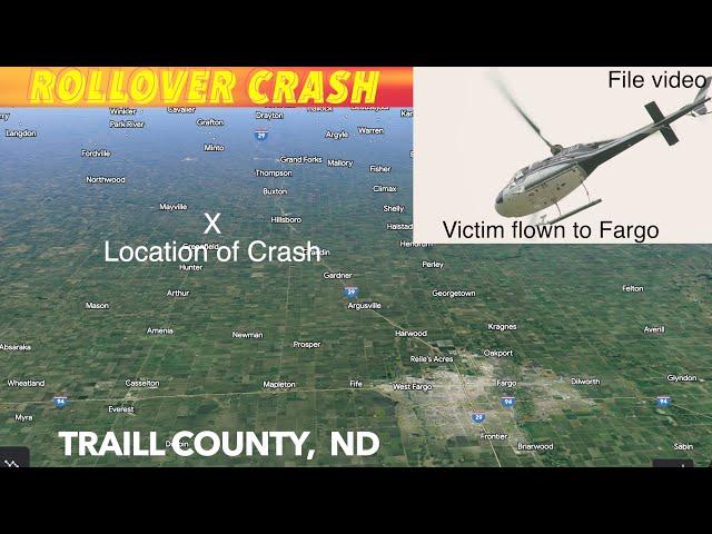 Injury Rollover Crash In Traill County, North Dakota