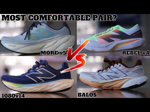 New Balance Fresh Foam X 1080v14 vs More v5 vs Fuelcell Rebel v4 vs Balos Comparison