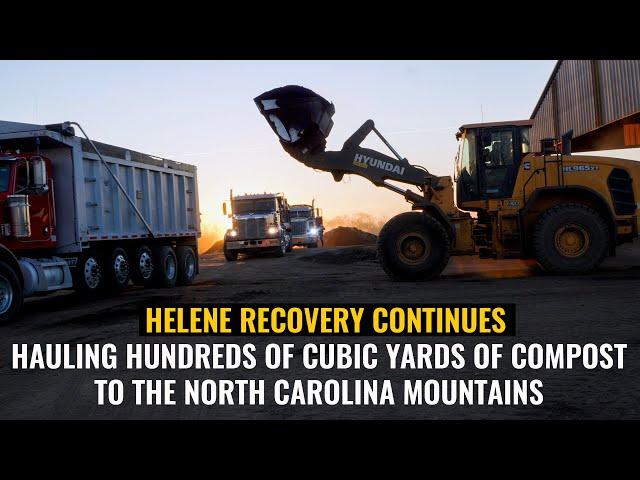 FARMERS HELPING FARMERS | Hauling 100s of Cubic Yards of Compost to WNC after Helene.