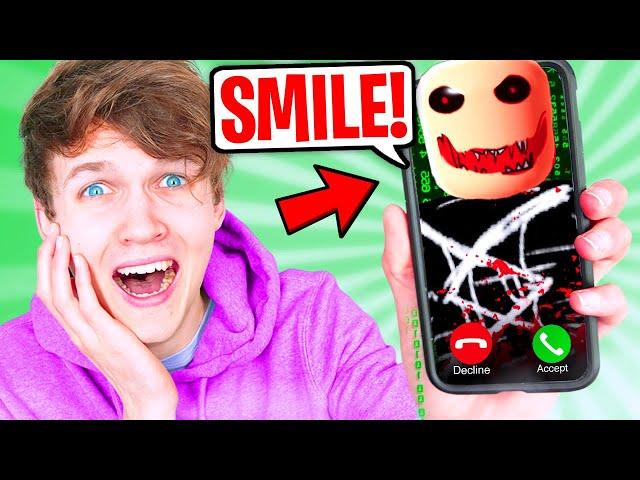 LANKYBOX WATCHES SCARIEST ROBLOX MOVIE EVER AT 3AM!? (I TOLD YOU TO SMILE! *ROBLOX HORROR STORY*)