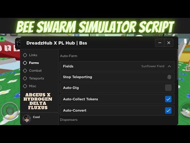 Bee Swarm Simulator Script | Arceus X Hydrogen Fluxus Delta