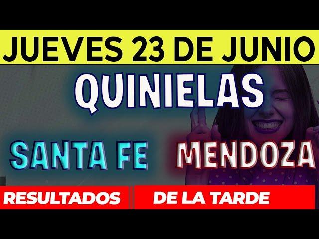 Resultados Quinielas Vespertinas de Santa Fe y Mendoza, Jueves 23 de Junio