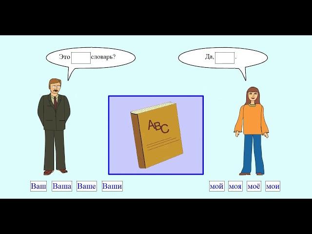 Притяжательные местоимения. Примеры