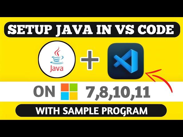 How To Setup Java In VS CODE | How To  Run Java Program In VS Code