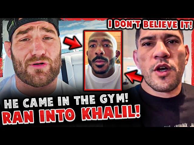 Sean Strickland RUNS INTO Khalil Rountree! Alex Pereira RESPONDS to Khalil! UFC 307