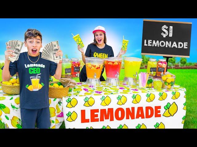 We Opened a Lemonade Stand To Raise MONEY!! 