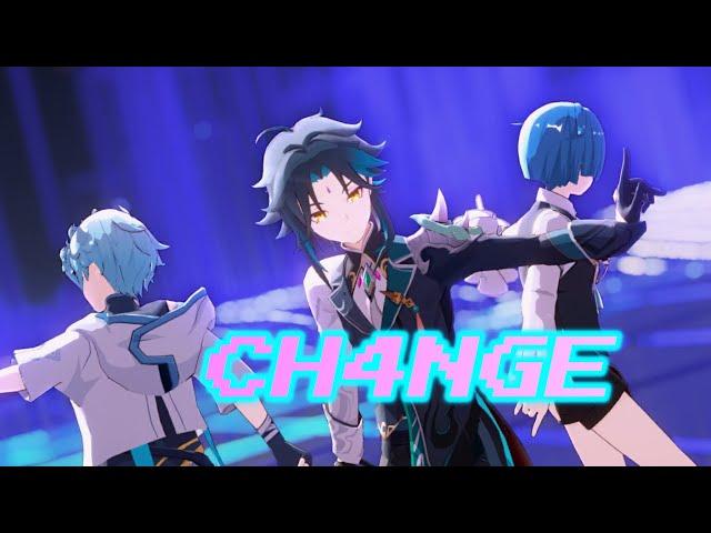 【Genshin Impact/原神/MMD】CH4NGE【Xiao/Xingqiu/Chongyun】