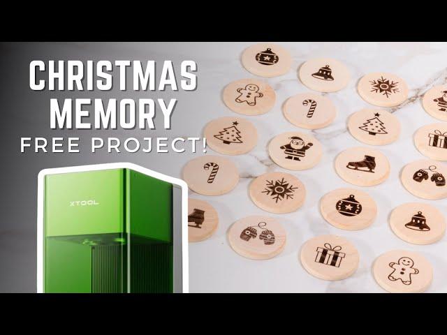 DIY Christmas Memory Game with xTool F1 Ultra | Laser Engraving Tutorial + Free Project!