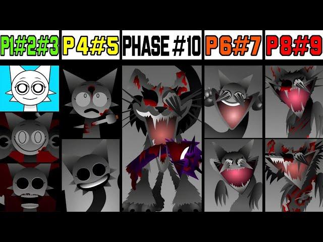 Phase 1 VS Phase 2 VS Phase 3 VS Phase 4 VS Phase 5 VS Phases 6-10 in Incredibox Sprunki!