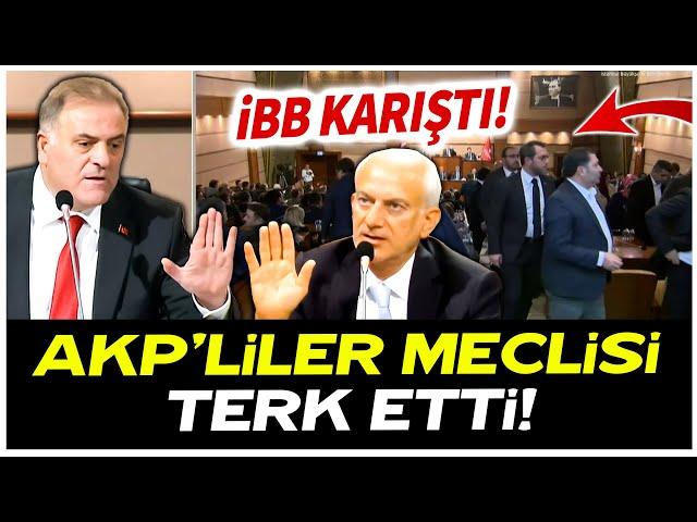 İBB karıştı! AKP’liler meclisi terk etti!