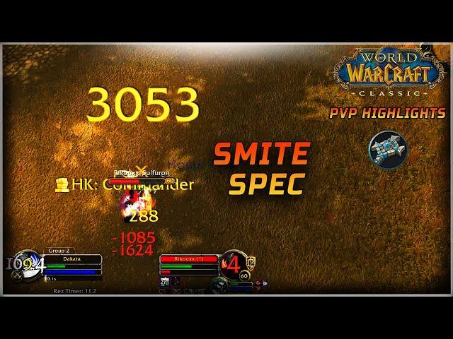 3000 Smite CRIT?! | WoW Classic PvP Highlights Priest Smite Spec