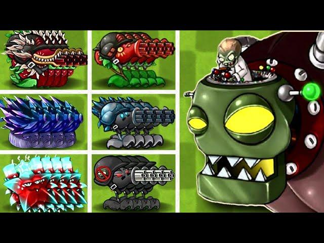 Every 5 Fusion Plants in Pvz vs The Final Boss & Other Zombies! (RH Mode).