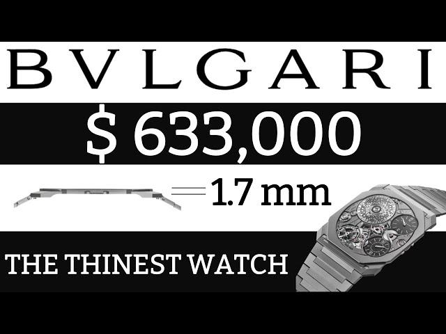 Zuckerberg's watch | THE THINEST WATCH FOR $633,000 | BVLGARI Octo Finissimo Watch Ultra COSC