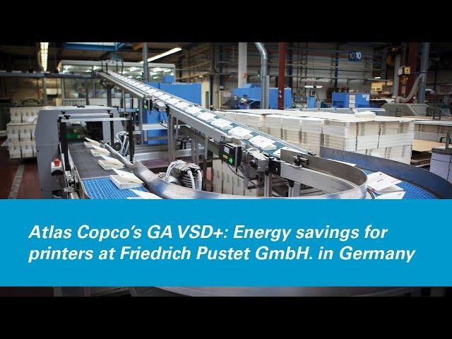 Atlas Copco’s GA VSD+: Energy savings for printers at Friedrich Pustet GmbH. in Germany