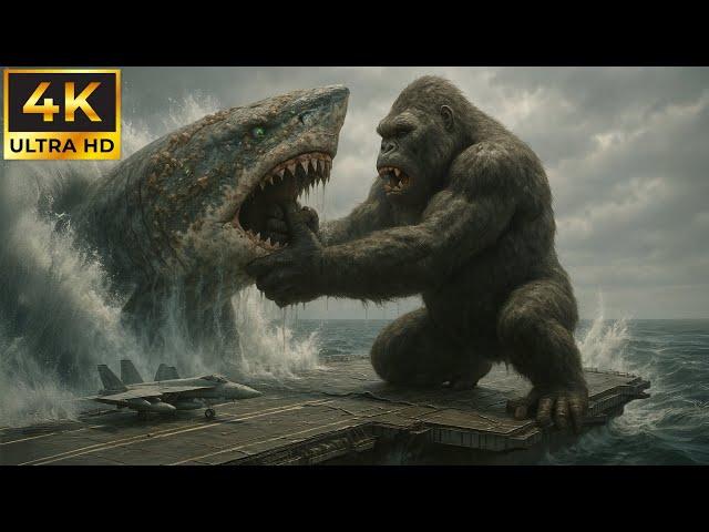 KONG vs MEGALODON: The Ocean Battle That Shattered the Aircraft Carrier | Bizarre World Ep 5