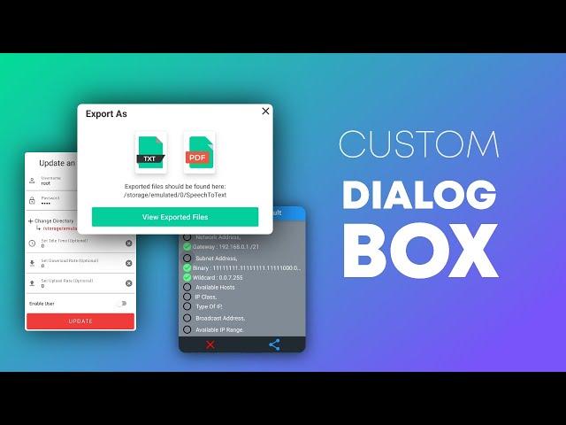 Android Custom Dialog | Customize a Popup Dialog Box | Android Studio Tutorial