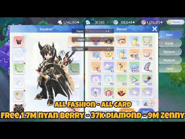 Ragnarok Origin V23 Private Server - 1.7M Nyan Berry - 37k Diamond - 5M Zeny - Fashion